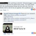 image for Arnold Schwarzenegger makes a post expressing concern over the energy crisis. One person accuses him of saying that only because he hates Trump. Arnold swiftly terminates the bullshit.