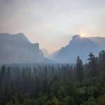 image for Smokey sunrise over an empty Yosemite Valley [OC][3637 × 5455]
