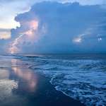 image for Lightning on the coast at Isle of Palms, South Carolina [OC] [4032X3024]