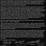image for The Cast of Guardians of the Galaxy release statement on James Gunn