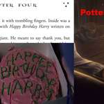 image for Happy 38th Birthday Harry! Let's all take this moment to remember that Hagrid knows how to spell.