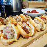 image for [i ate] Made some mini meatball subs on butter brioche rolls