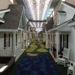 image for Assisted Living Facility made to look like a small 1940s American town.