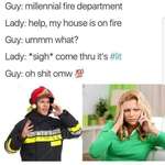 image for Haha dumb millennials don’t understand emergencies #wrecked
