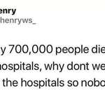 image for SLPT: Petition to shut down all hospitals so no one has to die.