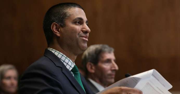image for 'Complete Joke': Democrats Ripped for Totally Failing to Grill FCC Chair Ajit Pai Over Net Neutrality Cyberattack Lies