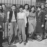 image for Protesting the high school dress code that banned slacks for girls, Brooklyn c.1940