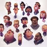 image for The Office Characters drawn by John Loren