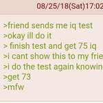 image for Anon does an iq test