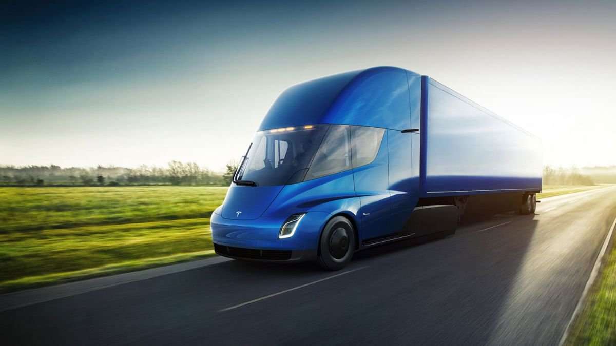 image for The Tesla Semi truck is already crossing the US alone