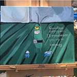 image for Someone offered 60$ for my painting of plankton. Sold it