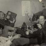 image for Dutch resistance members celebrate when they hear the news of Adolf Hitler's death. May 1945.