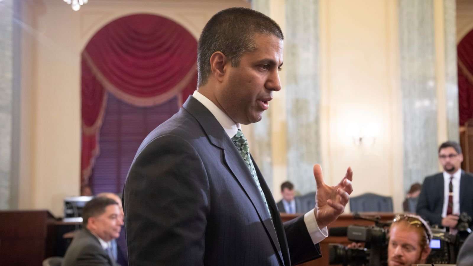 image for Ajit Pai Is Suddenly Very Concerned About Whether Tech Companies Are Censoring Conservatives