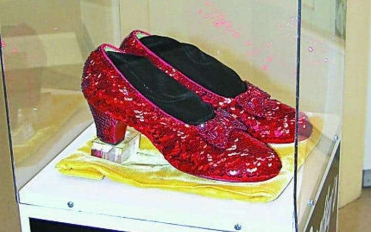 image for Judy Garland's ruby slippers from The Wizard of Oz found 13 years after they were stolen from museum