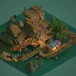image for The Pirates Retreat, Voxel art, 2048x1600px