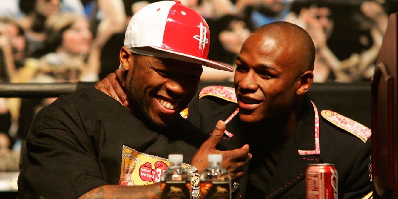 image for 50 Cent's Funny $750,000 Challenge To Floyd Mayweather Instead Of The Ice Bucket Challenge