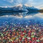 image for 🔥 Rainbow Rocks at Lake Mcdonald, Montana 🔥