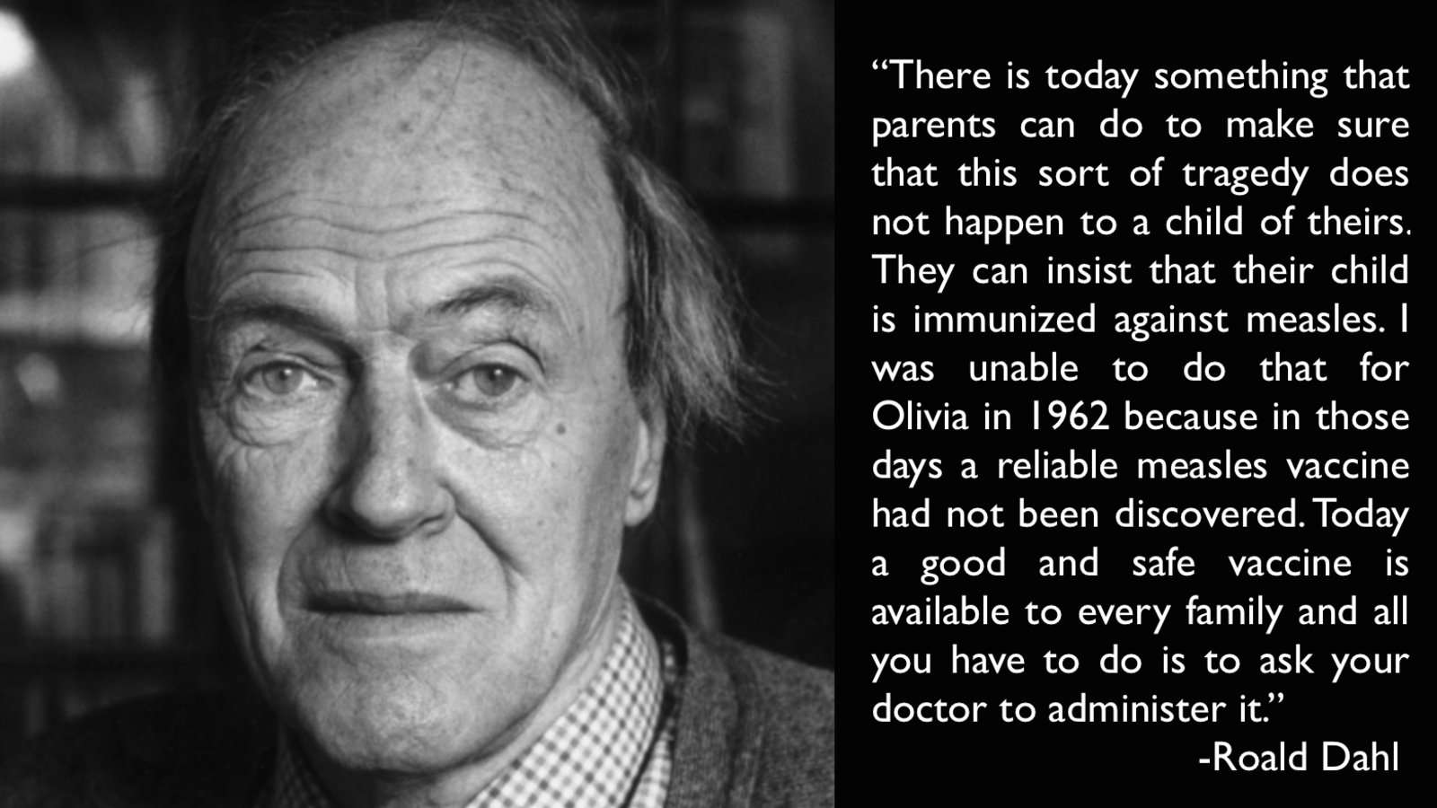 image for Read Roald Dahl's Powerful Pro-Vaccination Letter (From 1988)
