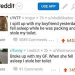 image for madlad steals toilet then posts to reddit
