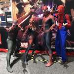 image for We asked the 3 of them to take a pic of their awesome costumes and this guy jumped in...
