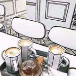 image for Real cafe in south korea, not a drawing.