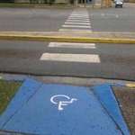 image for This crosswalk for the handicapped