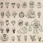image for Video game and movie characters by the artist of don’t starve.