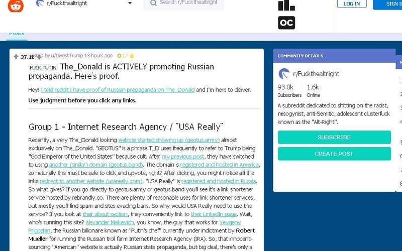 image for The_Donald is ACTIVELY promoting Russian propaganda. Here's proof. : …