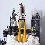 image for Detailed Space Shuttle launch made out of LEGO