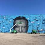 image for A Robin Williams mural that went up in my neighborhood today