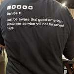 image for This Restaurant wears 1 star Yelp Reviews behind their T-Shirts.