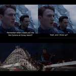 image for Spider-Man’s fight with Vulture ends with him on the same roller coaster that made Cap throw up.