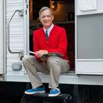 image for Tom Hanks as Mister Rogers on the set of 'You Are My Friend'