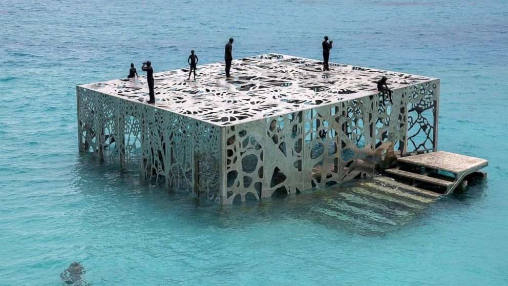 image for Unique underwater sculpture in the Maldives destroyed after deemed un-Islamic