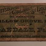 image for This railway ticket we found in our barn. The stamp on the back says Aug 18, 1890.