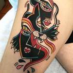 image for Deconstructed Panther | Done by Joey Cassina at Ocean Avenue Tattoo in San Francisco, CA