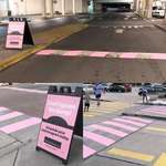 image for Our local Radiology Center painted the speed bumps at the upscale mall pink.