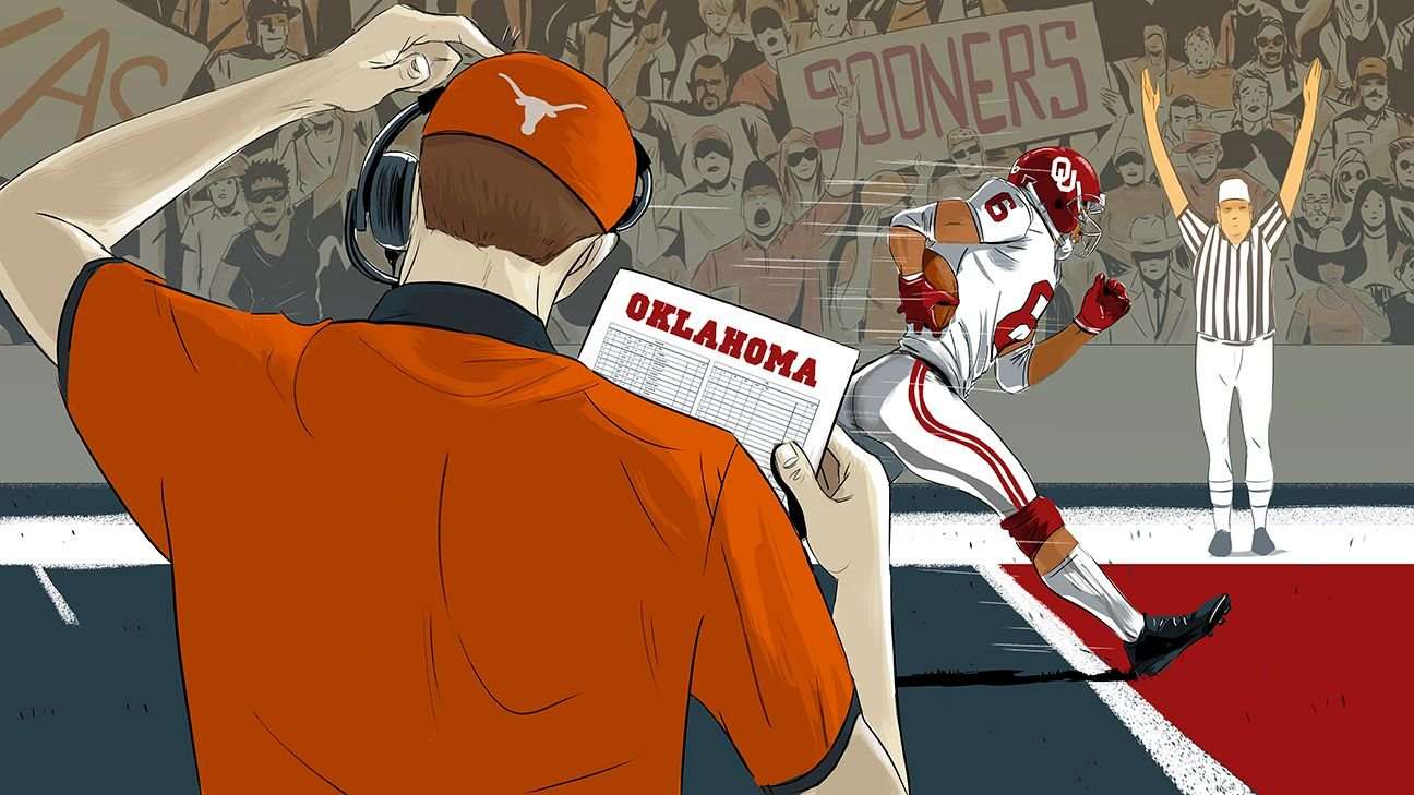 image for The untold 1999 Texas-Oklahoma story of Mike Leach's fake play script