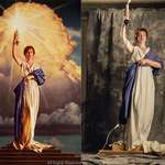 image for 28-year-old Jenny Joseph posing for Columbia Pictures Logo, 1992