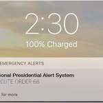 image for Got the National Emergency Text today