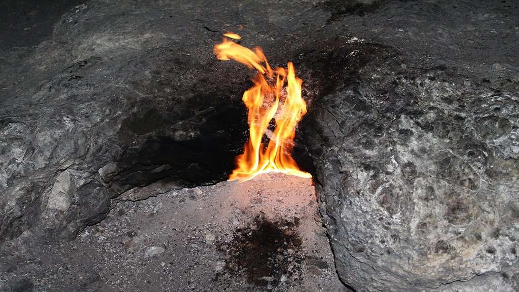 image for Mysterious hole shooting out flames in Arkansas stumps officials: We've 'ruled out' Satan