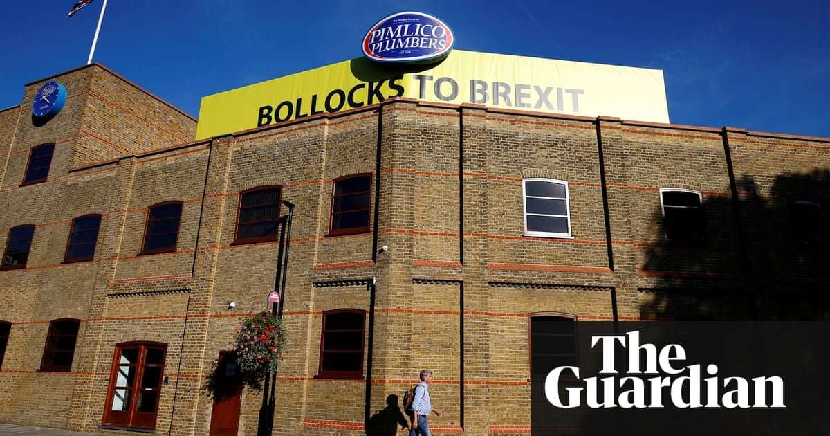 image for Millionaire refuses to take down 'Bollocks to Brexit' poster
