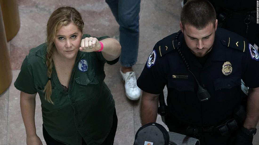 image for Amy Schumer and Emily Ratajkowski arrested in Kavanaugh protests