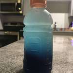 image for My Gatorade froze into a cool array of blues