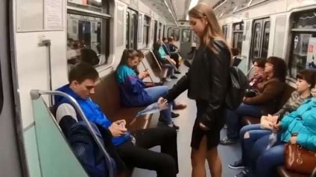 image for Viral video of feminist pouring bleach on manspreaders debunked as Russian propaganda