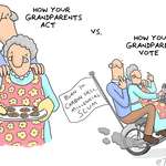 image for how your grandparents act vs how your grandparents vote: a guide [OC]