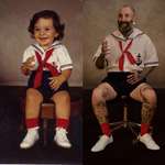 image for My mother made me the 2 year old outfit and the 39 year old outfit.