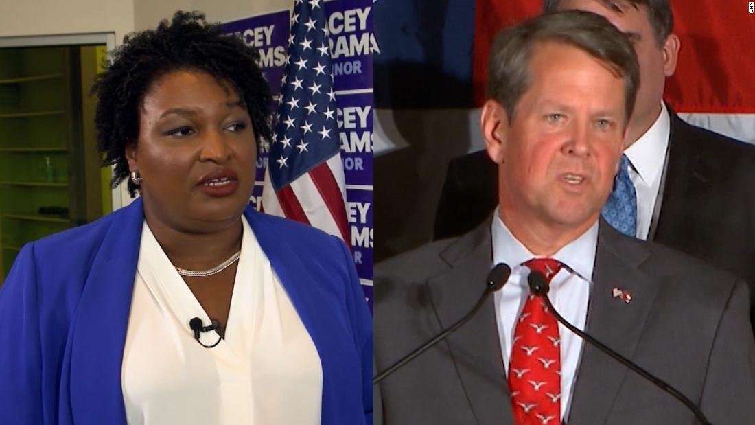 image for Stacey Abrams campaign demands GOP's Kemp resign as Georgia secretary of state amid voter registration uproar