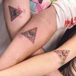 image for Just got triforce sibling tattoos