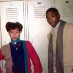 image for Tupac and Jada Pinkett at high school in Baltimore Maryland, 1980s.